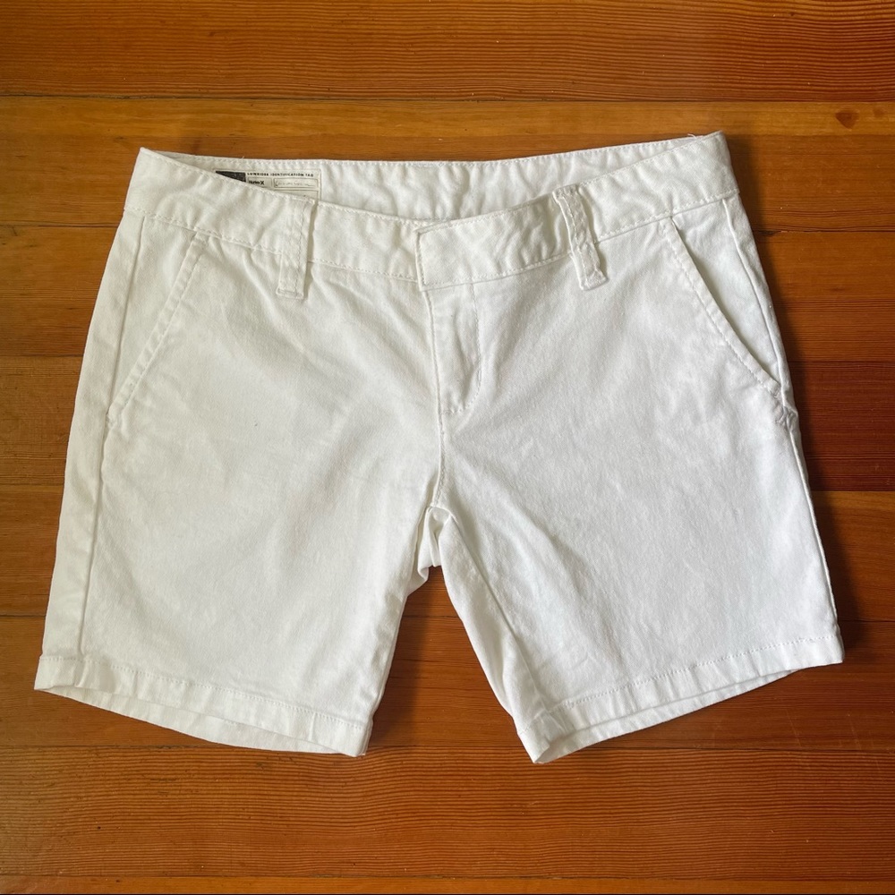 Hurley - White Jean Shorts